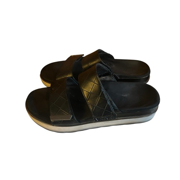 Vionic Slip On Sandals Black 8.5 straps adjustable - Picture 2 of 5